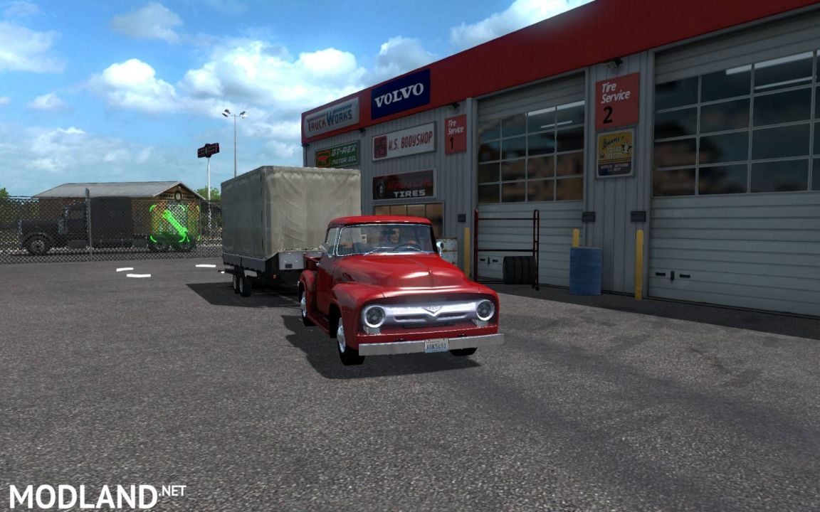 Ford -100 (1956) v1.2 + updated mini-trailer for ATS 1.35.x