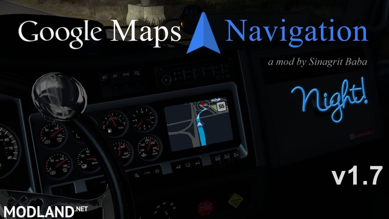 ATS - Google Maps Navigation Night Version