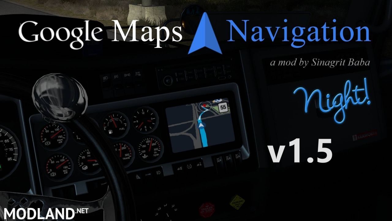 ATS - Google Maps Navigation Night Version