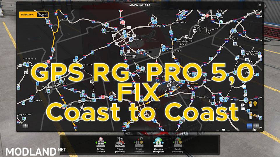 GPS RG  PRO 5,0 FIX Coast to Coast