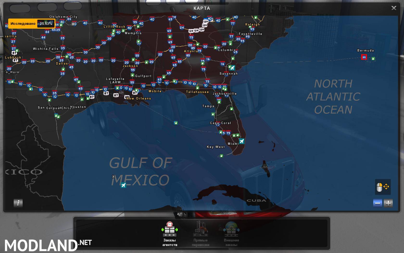 Ats Coast To Coast 1 38 Coast To Coast Map V2.11.7 1.38 - Ats