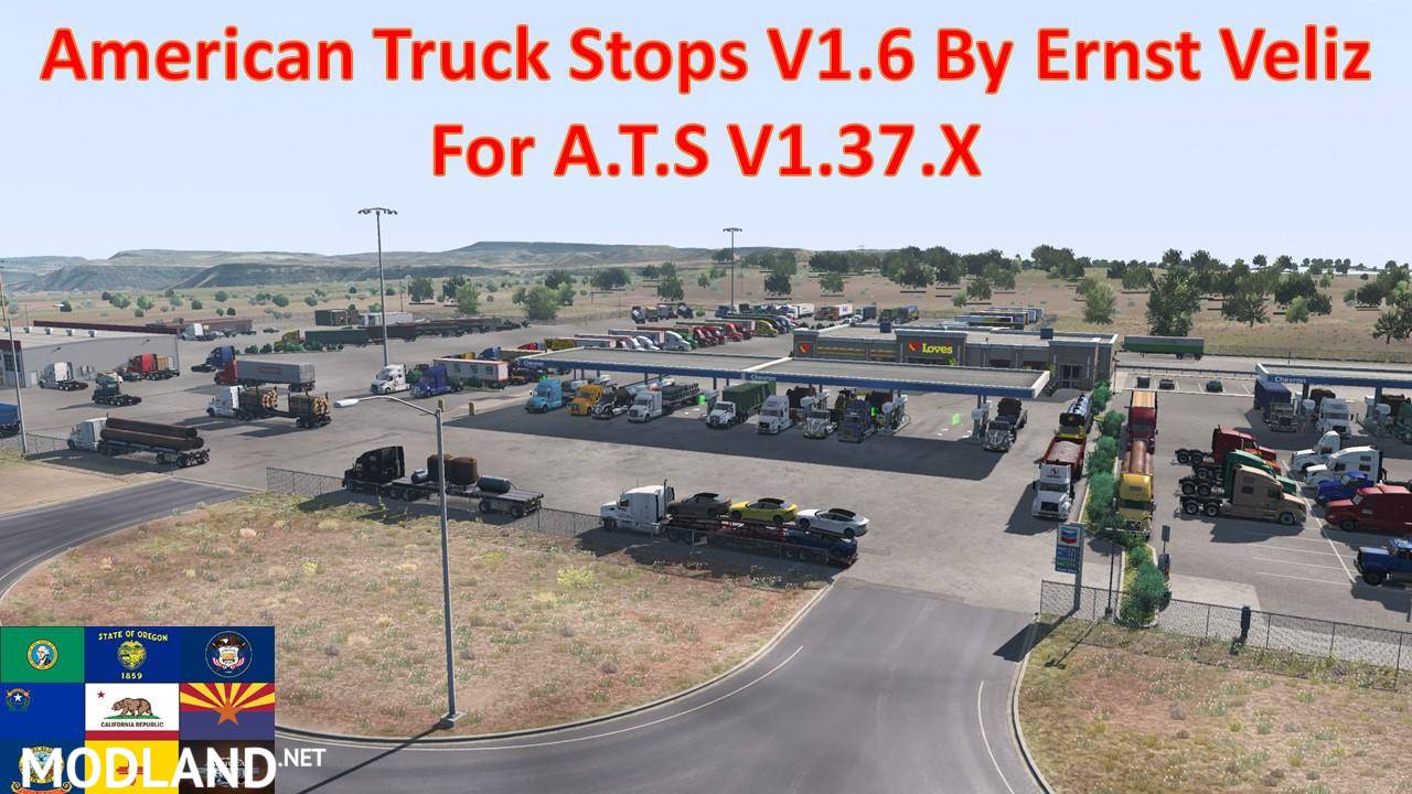 American Truck Stops v1.6 By Ernst Veliz
