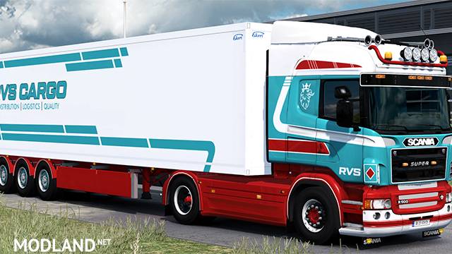 RVS Cargo RJL's Scania R 5-series and Ekeri Trailer Skinpack