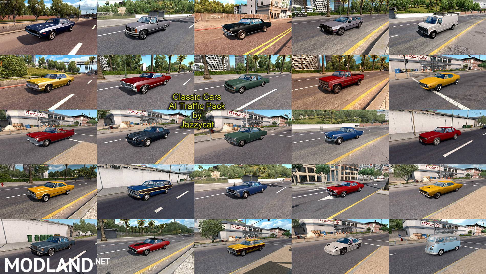 Classic Cars AI Traffic Pack by Jazzycat
