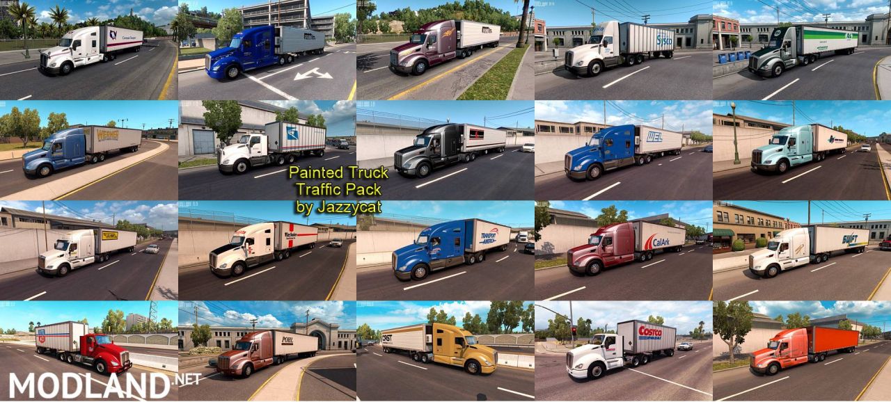 Painted Truck Traffic Pack (ATS) by Jazzycat