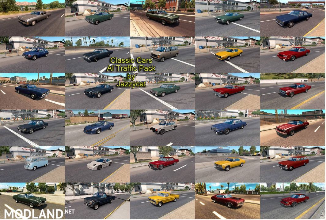 Classic Cars AI Traffic Pack by Jazzycat