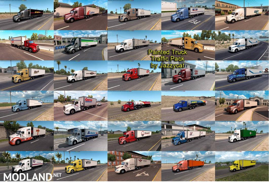 Painted Truck Traffic Pack by Jazzycat
