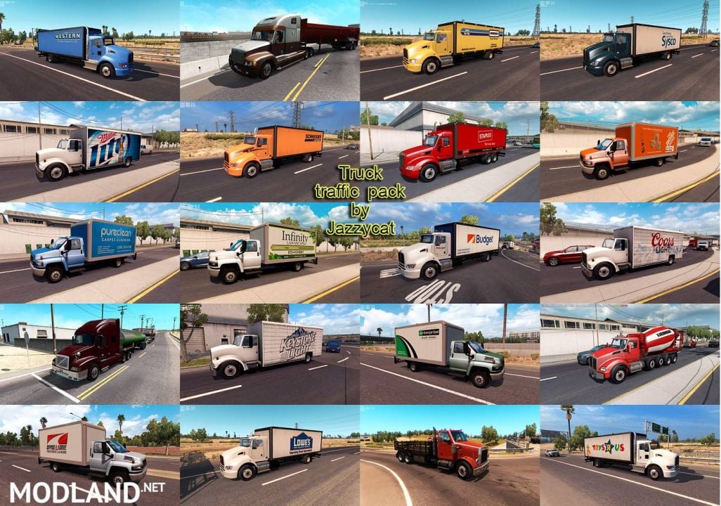 Truck Traffic Pack by Jazzycat