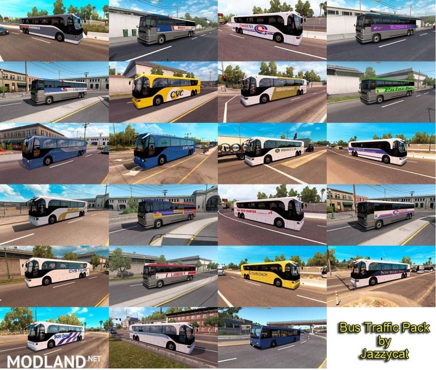 Bus Traffic Pack by Jazzycat