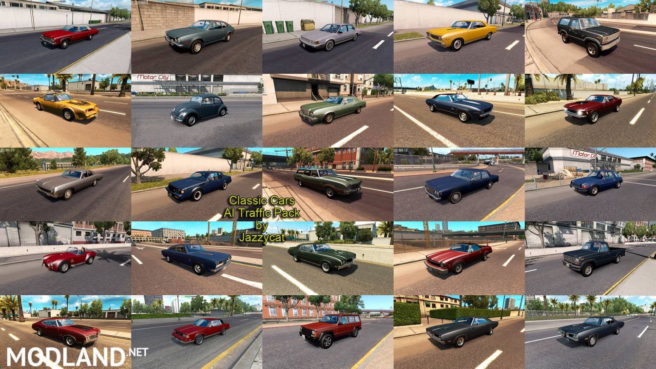 Classic Cars AI Traffic Pack by Jazzycat