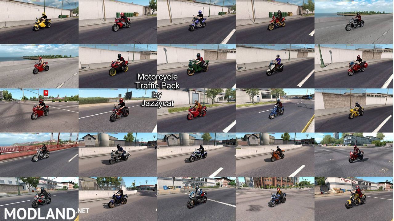 Motorcycle Traffic Pack(ATS) by Jazzycat