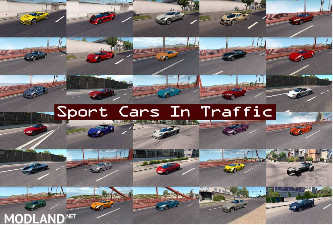 Sport Cars Traffic Pack (ATS) by TrafficManiac