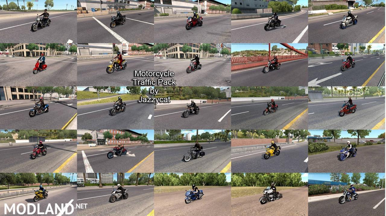 Motorcycle Traffic Pack(ATS) by Jazzycat