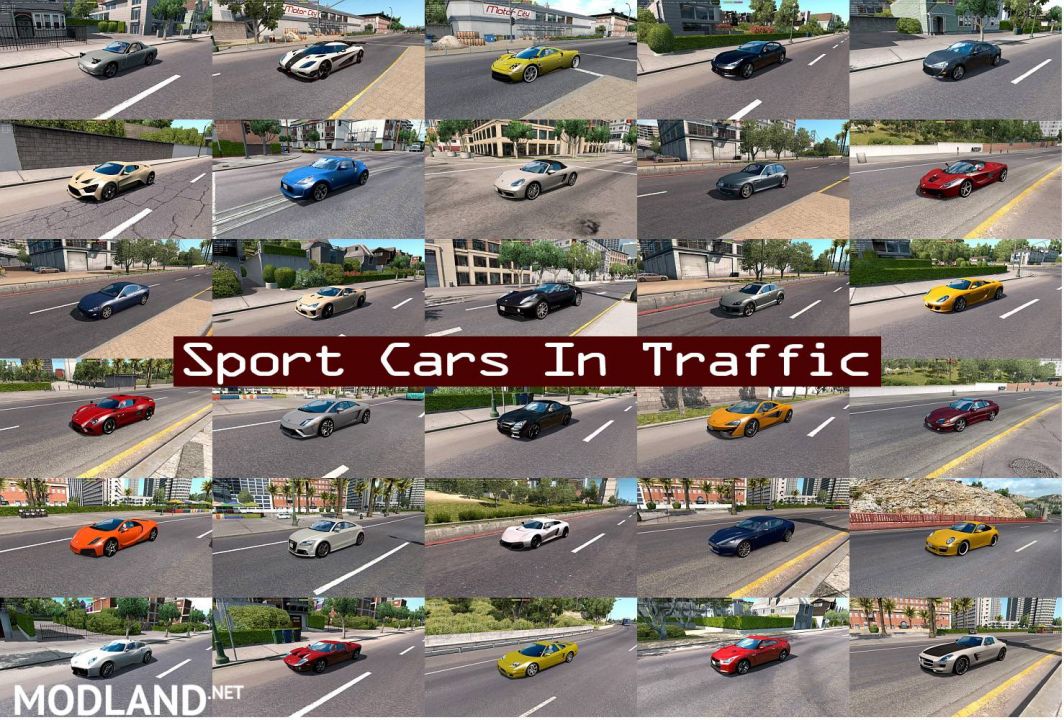 Sport Cars Traffic Pack (ATS) by TrafficManiac