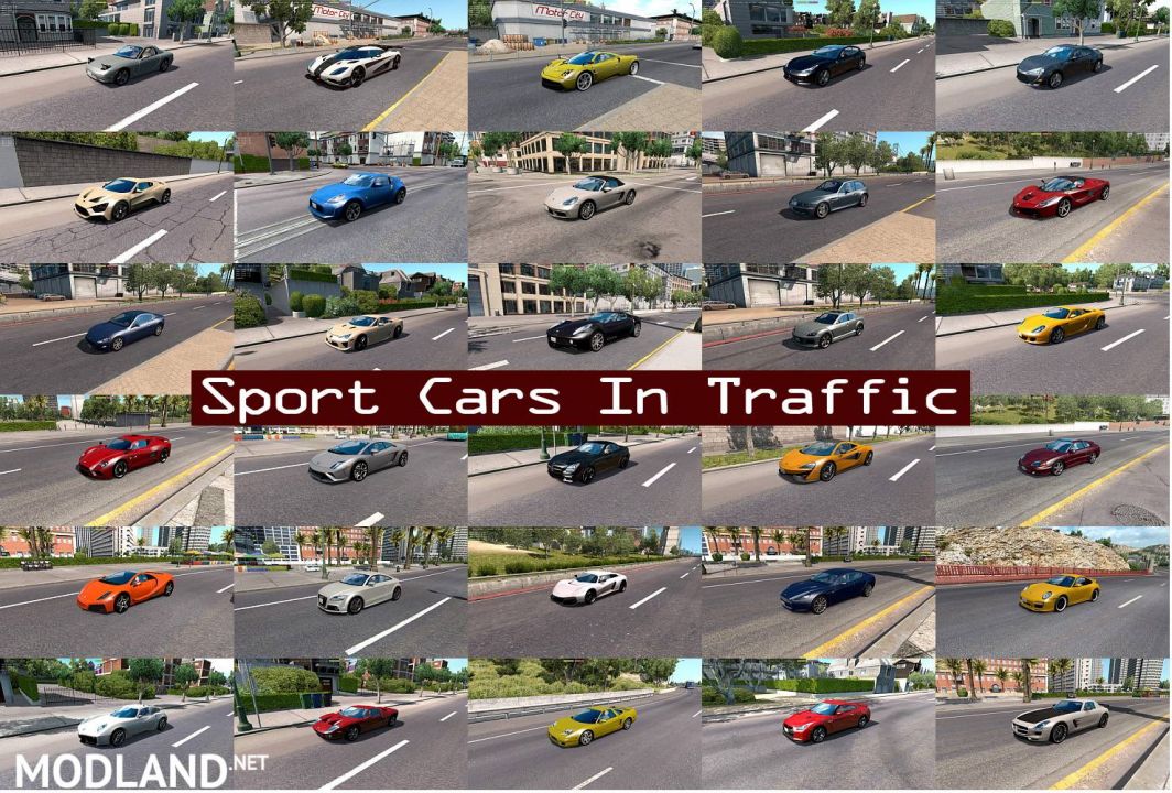 Sport Cars Traffic Pack(ATS) by TrafficManiac