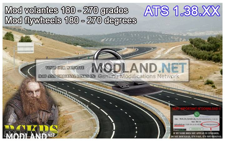 Mod for steering wheel 180-270 Degrees 1.38.XX ATS