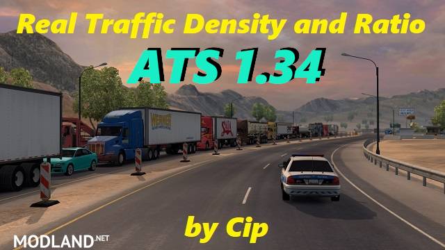 Real Traffic Density and Ratio ETS2 1.34