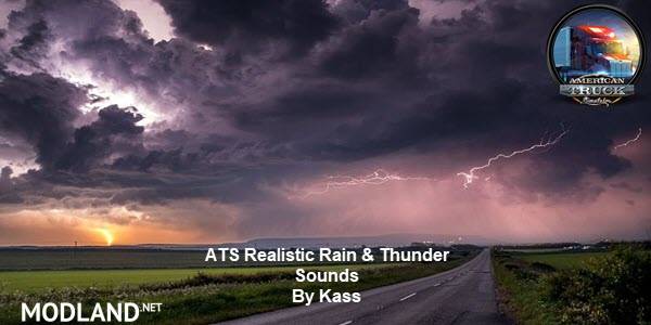 Realistic Rain & Thunder Sounds V1.4.1 ATS 1.37