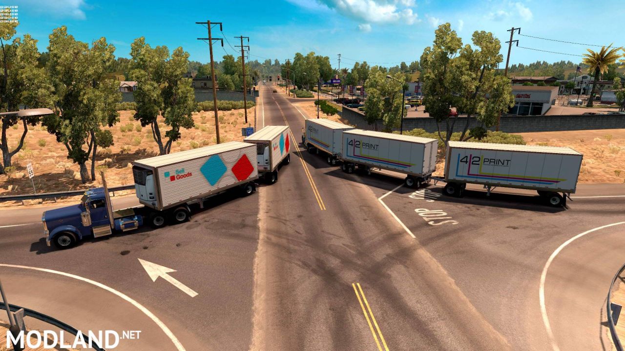 Double and triple trailers in traffic