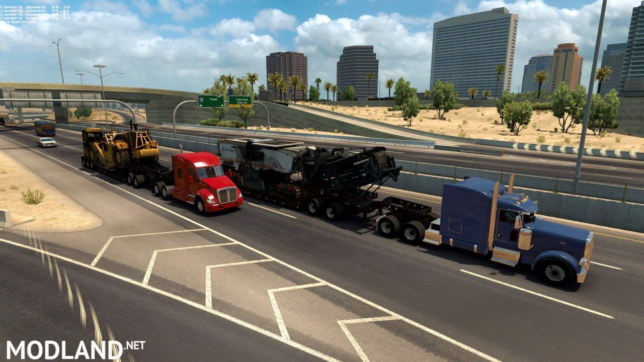 Trailers from DLC Heavy Cargo in traffic