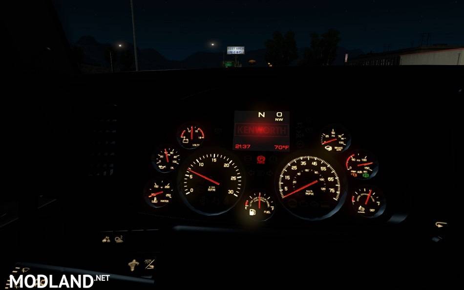 Kenworth T680 custom dashboard