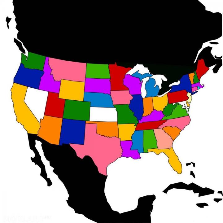 Color Coded Background Map