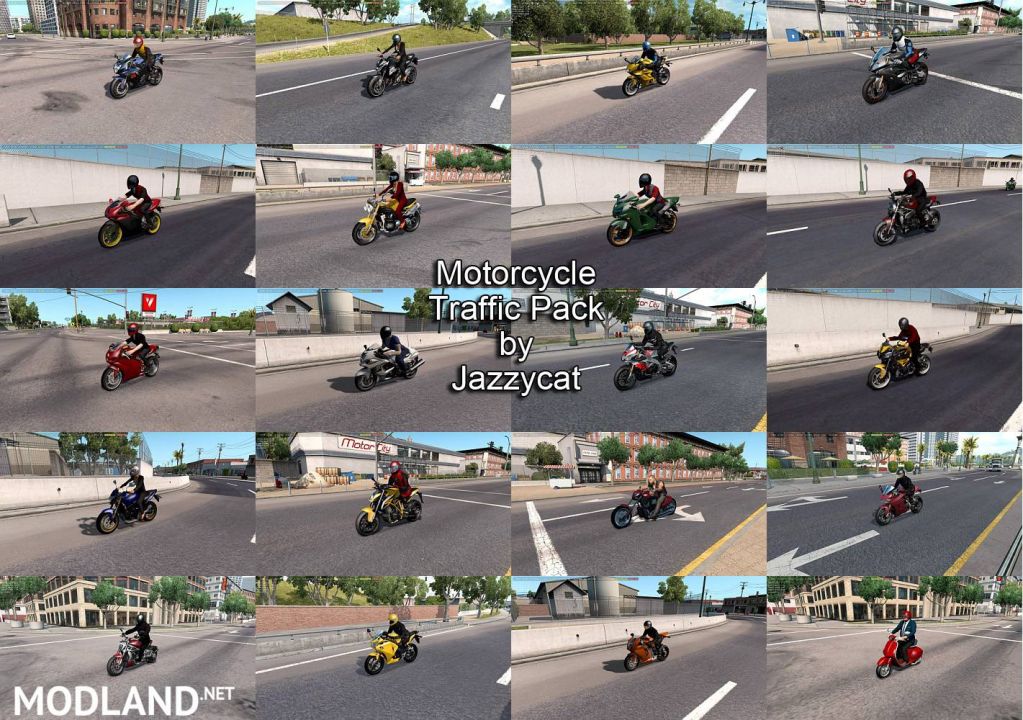 Motorcycle Traffic Pack (ATS) by Jazzycat