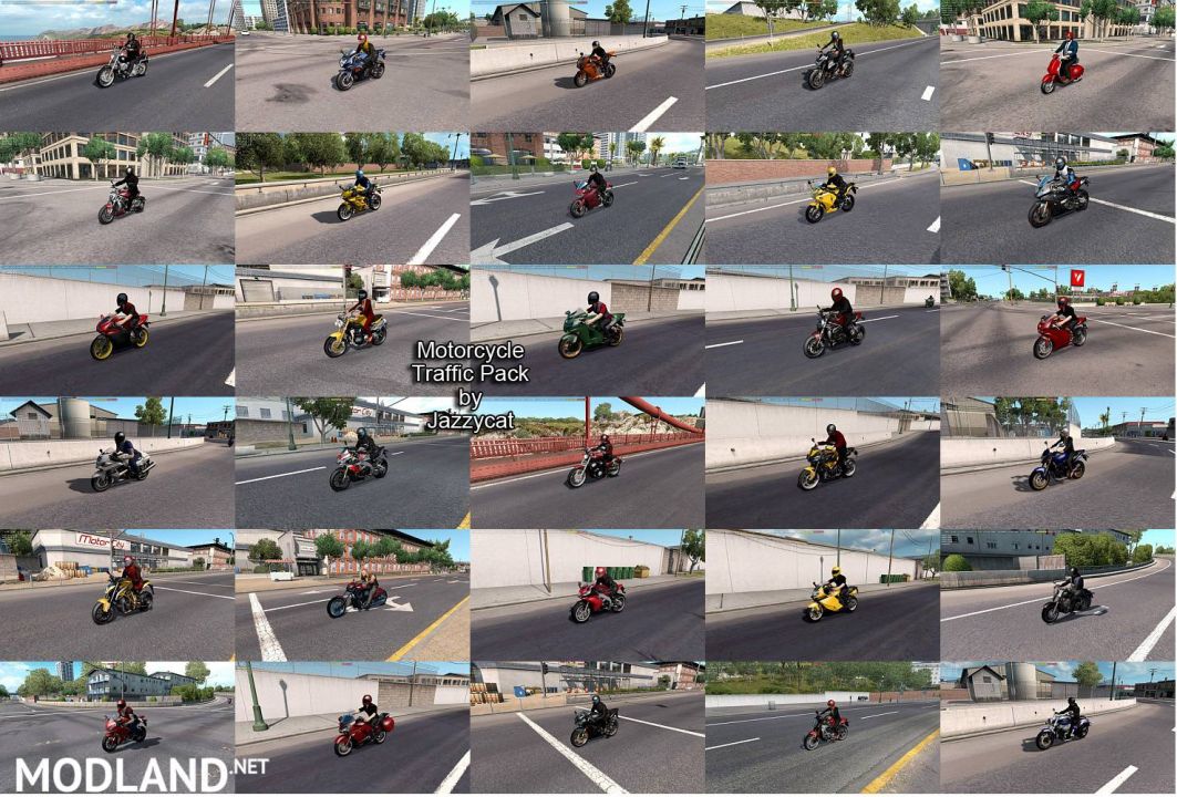 Motorcycle Traffic Pack (ATS) by Jazzycat