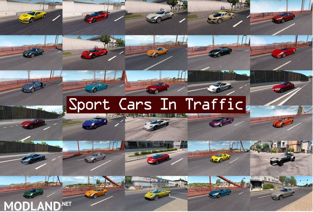 Sport Cars Traffic Pack (ATS) by TrafficManiac