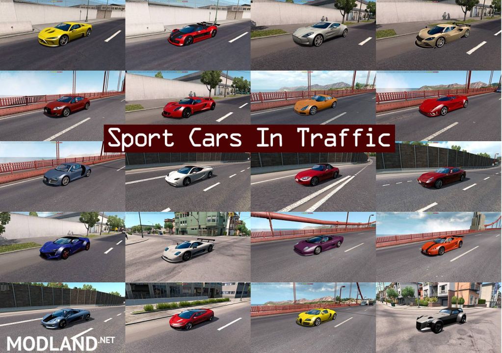 Sport Cars Traffic Pack for ATS by TrafficManiac