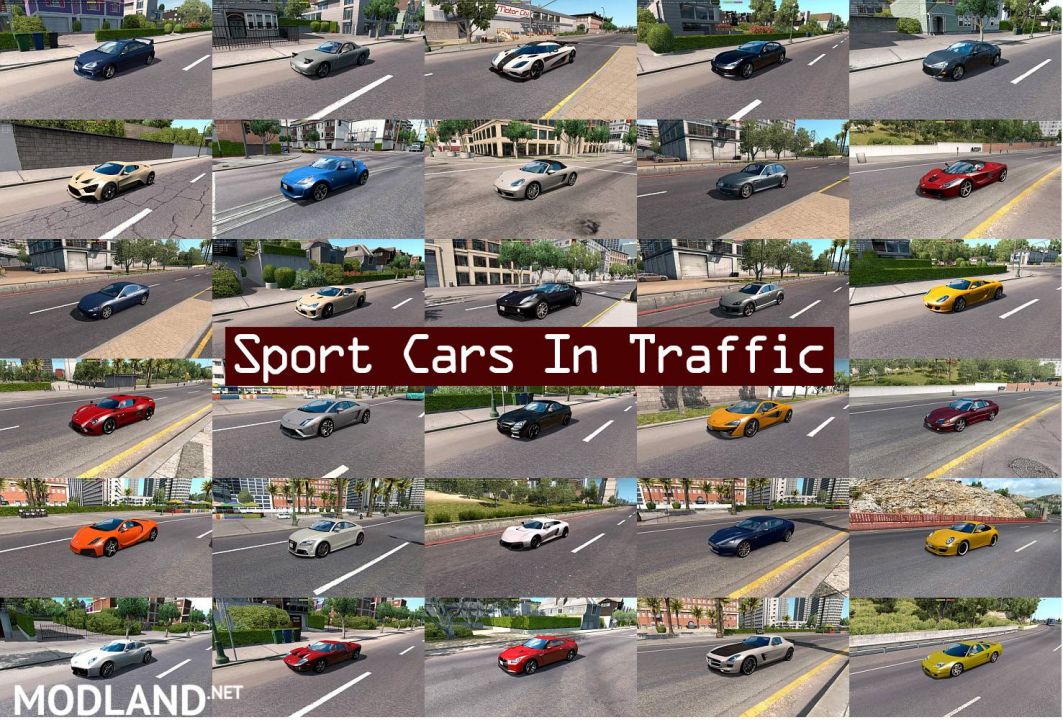 Sport Cars Traffic Pack (ATS) by TrafficManiac