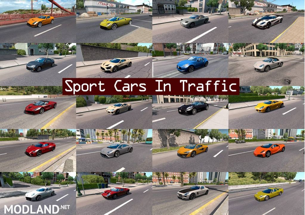 Sport Cars Traffic Pack for ATS by TrafficManiac