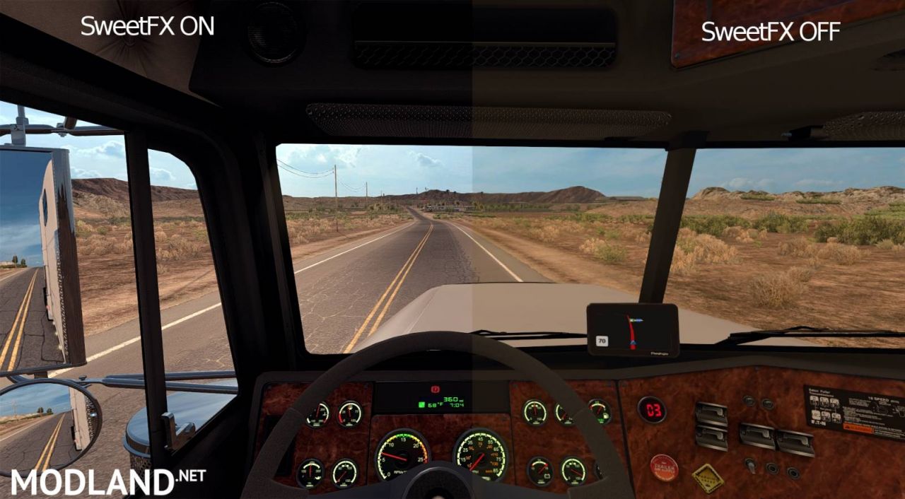 SweetFX with built-in preset for ATS
