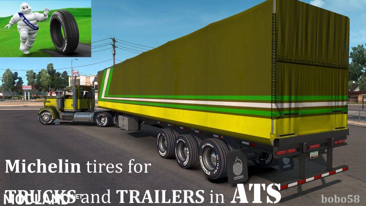 Michelin tires for Trucks and Trailers in ATS 1.32.x