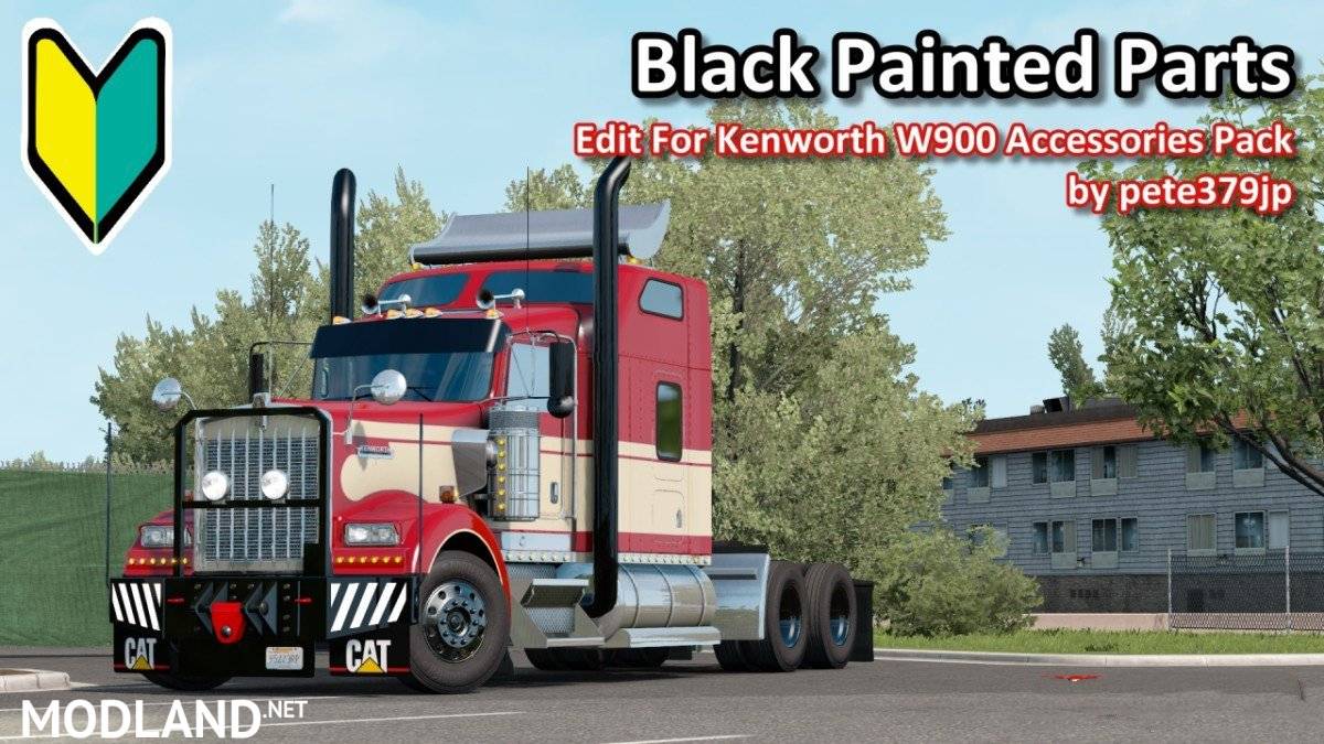 Black Painted Parts Accessories Pack