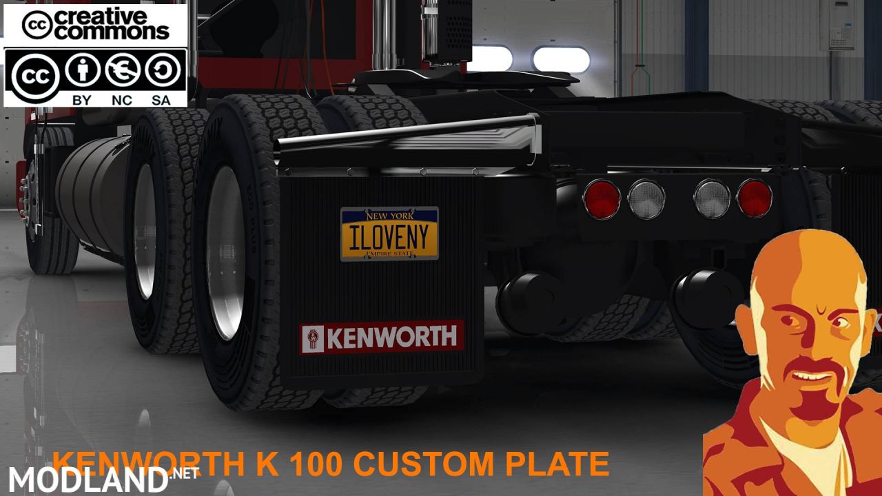 KENWORTH K100 ATS 1.29.x CUSTOM PLATE