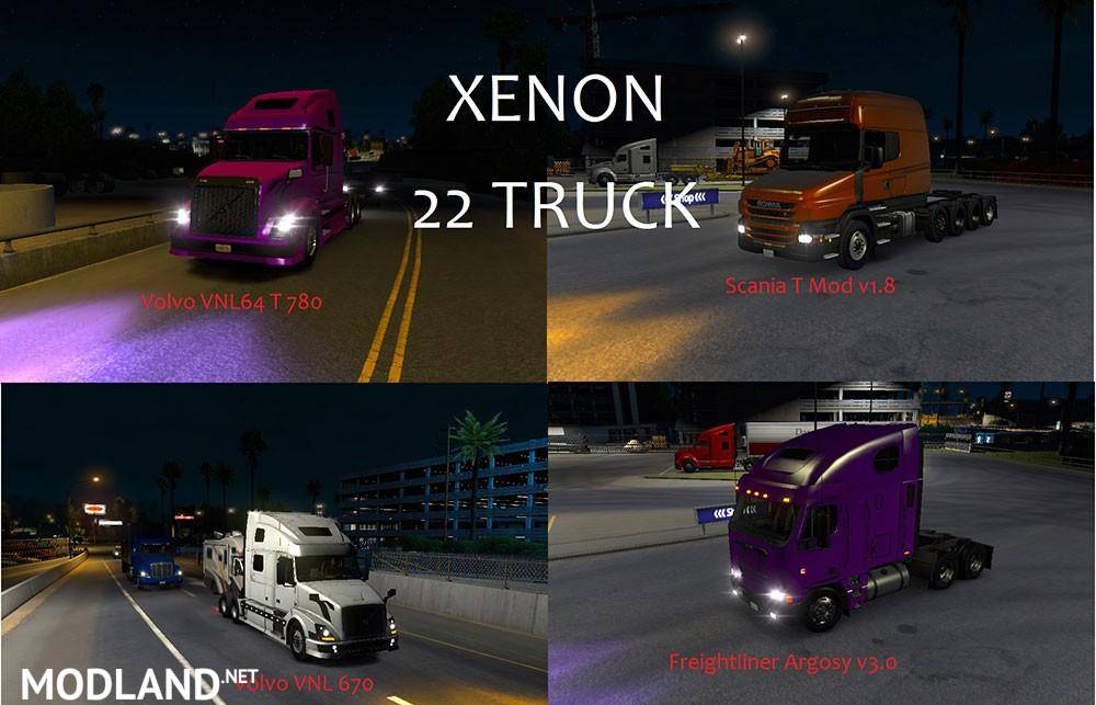 ATS 22 Trucks Xenon Gold Violet Pack