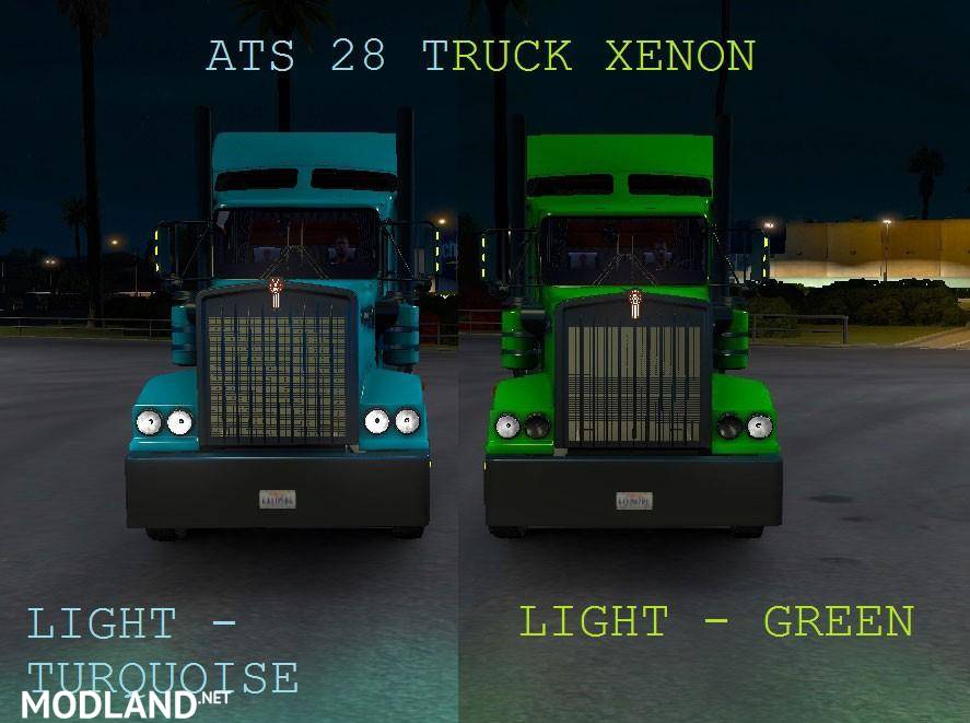 Trucks Xenon Turquoise & Green Light Pack
