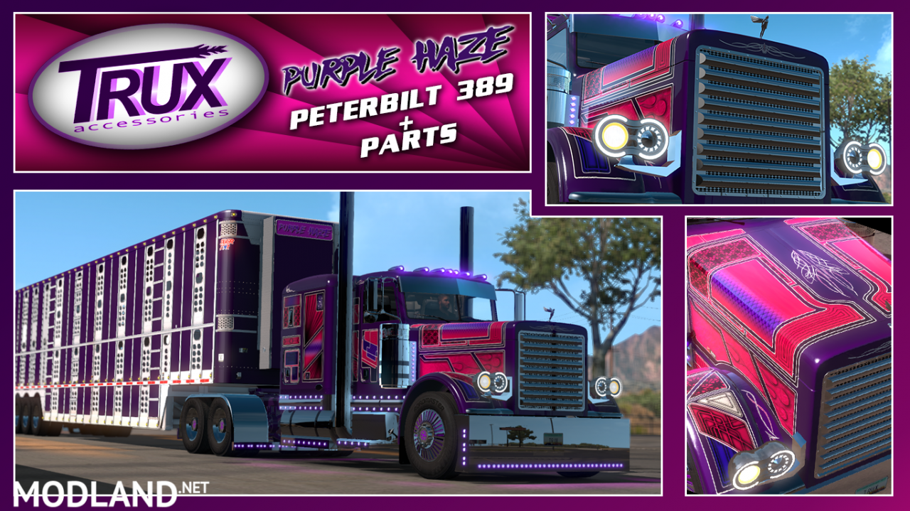 Trux Purple Haze Slin & Parts+lights(for Viper2+Outlaws pete)