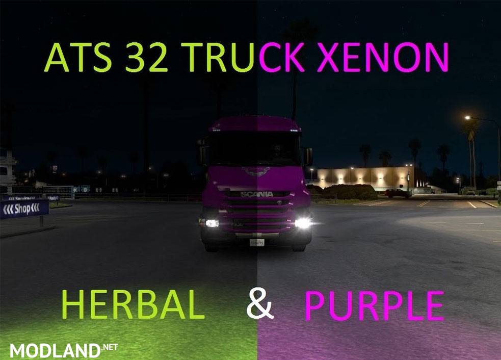 Ats 32 Truck Xenon Herbal & Purple Pack 5