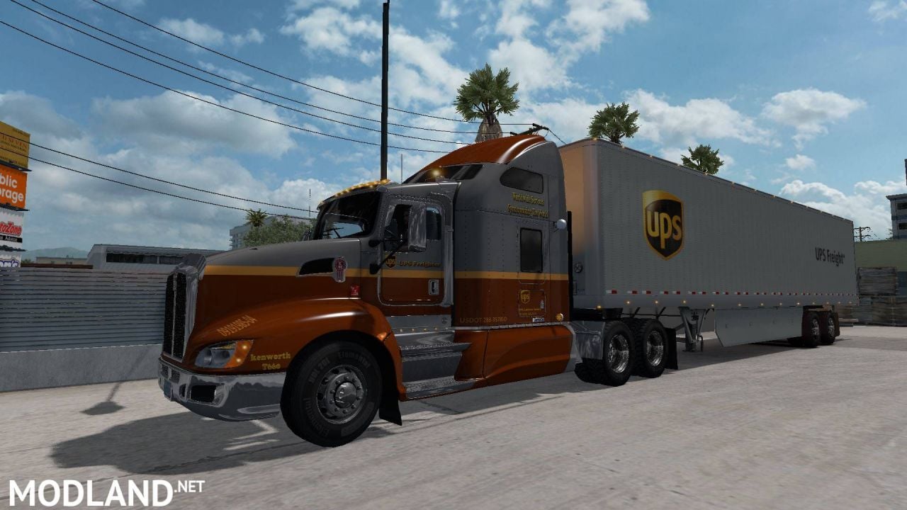 Ups Skin For Kenworth T660 and Some Others Ownership Trailers Skins
