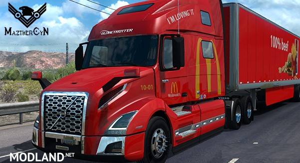 Skin McDonalds Volvo VNL 760 2018 + Cargo