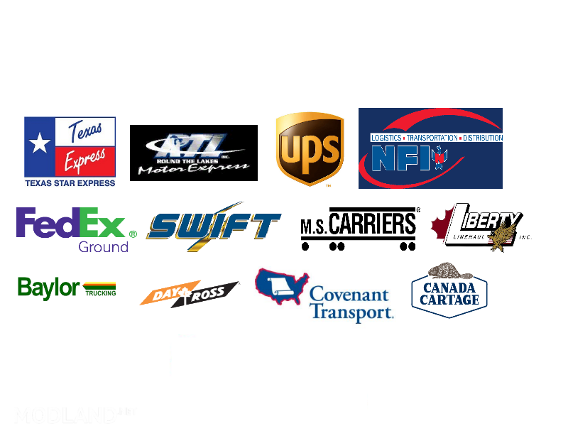 Trucking companies skin pack