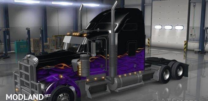 Dark Night paintjob for Kenworth W900 truck