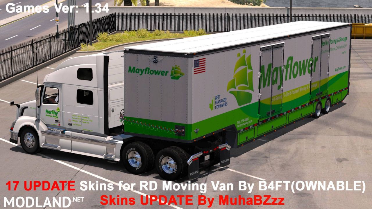 Updated 17 skins for RD MOVING VAN by B4RT 1.34 Ownable by MuhaBZzz