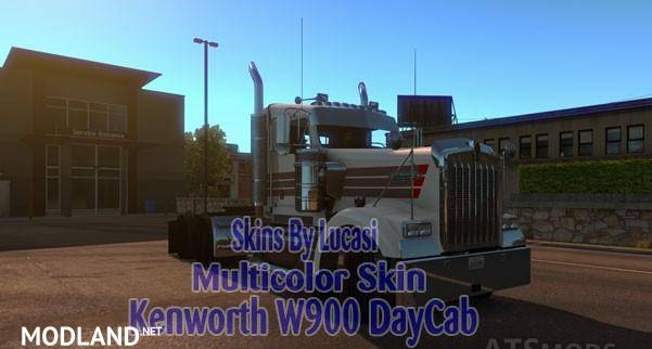SCS W900 Multicolor Stripes Skin for Day Cab