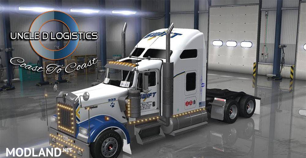 Uncle D Logistics & Swift Trucking Kenworth W900 Skin
