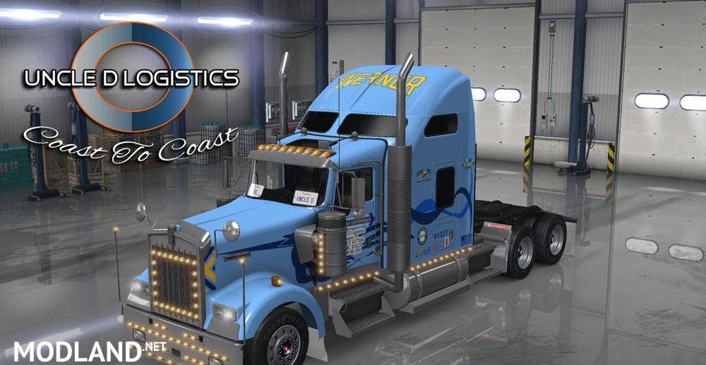 Uncle D Logistics & Werner Trucking Kenworth W900 Skin