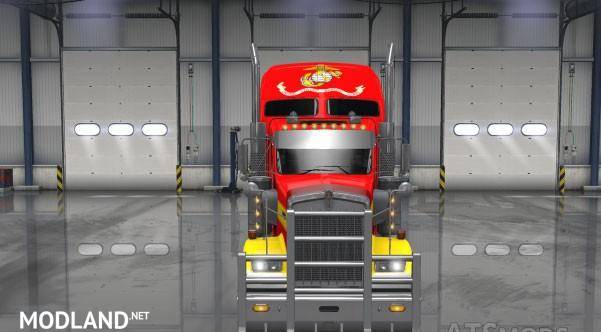USMC Truck Skin Mod for Kenworth W900