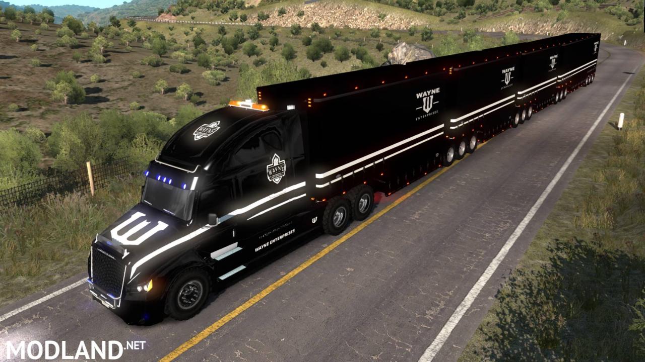 ATS 1.38 - Wayne Enterprises skin for Freightliner Inspiration truck
